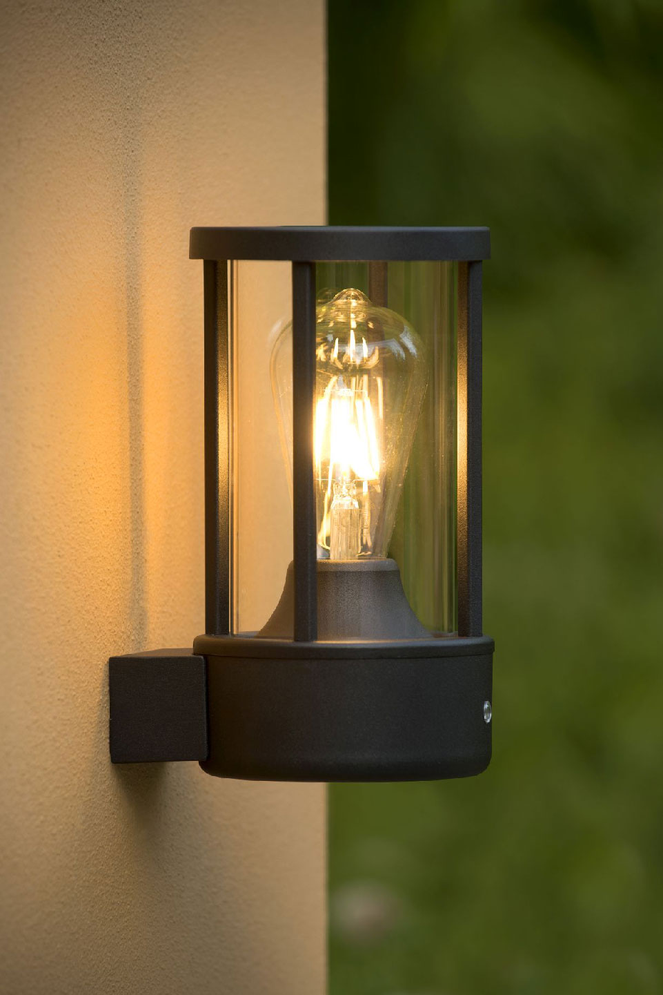 Lucide LORI - Outdoor Wall lamp - IP44 - Anthrasite